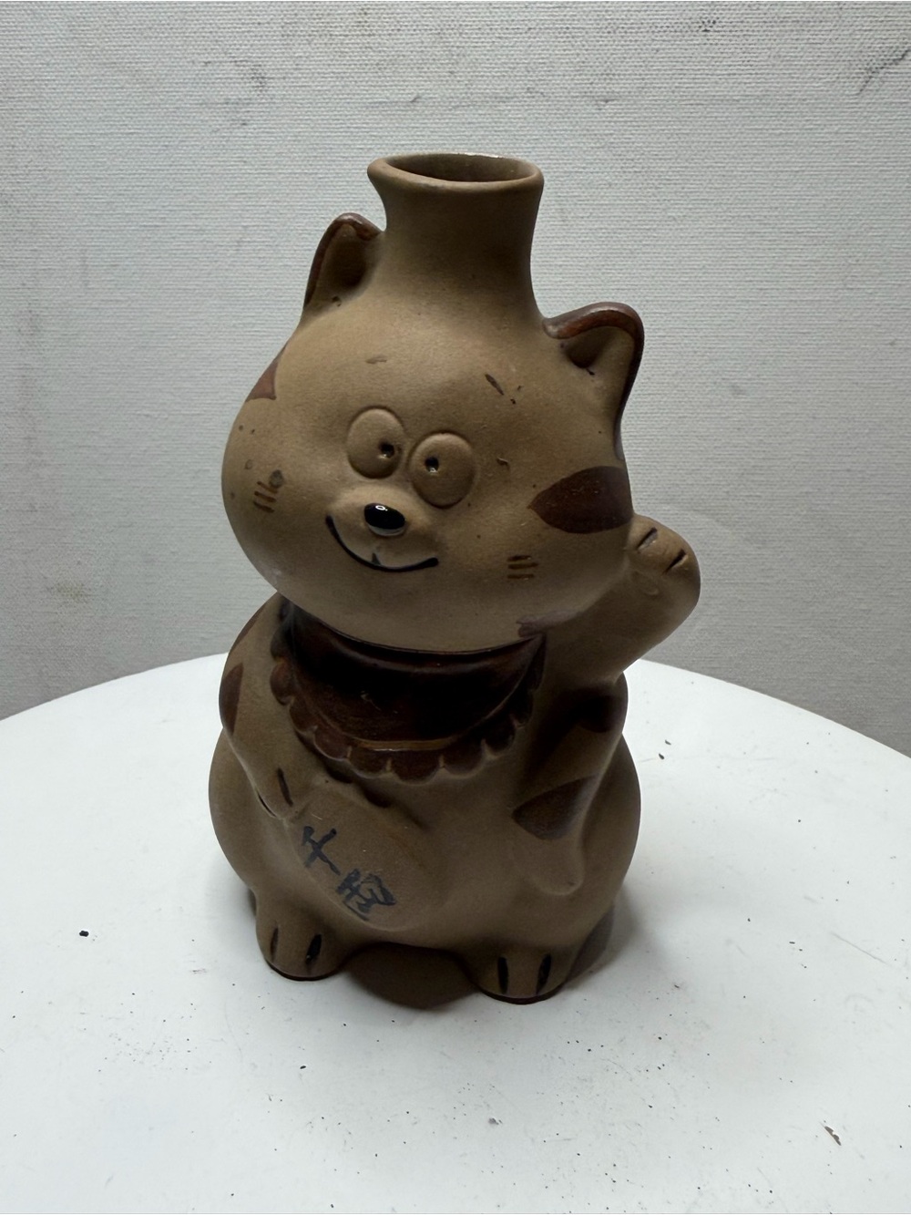Japanese ceramic sake pitcher (tokkuri)